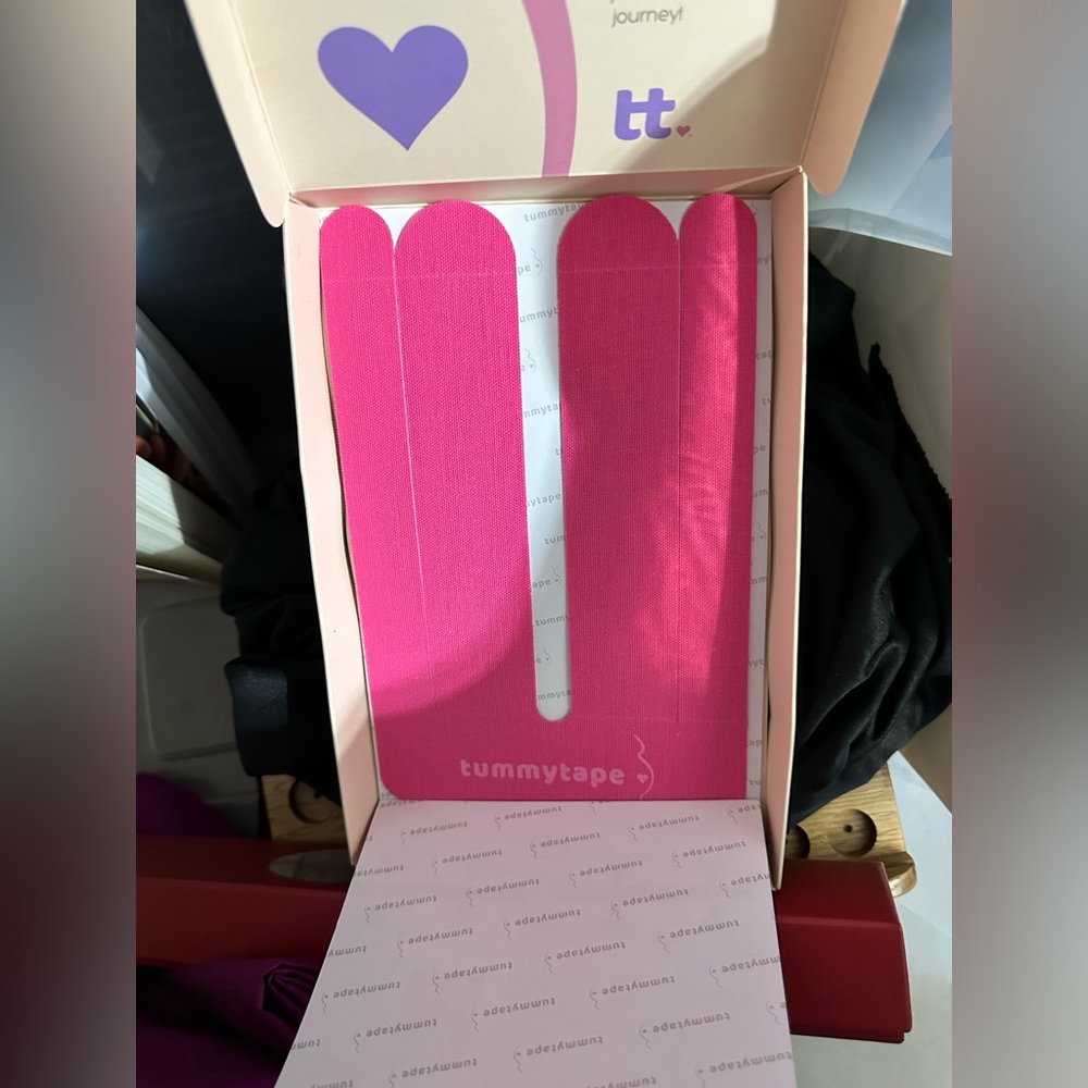 Tummy tape kinesiology maternity belly support k tape physio massage